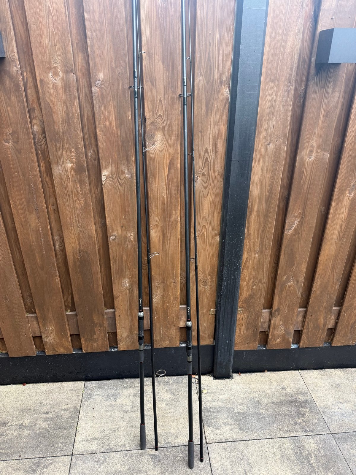 Nash H-Gun Hengels (2 stuks) - 12ft 3.5lb, Ophalen of Verzenden, Gebruikt, Werphengel