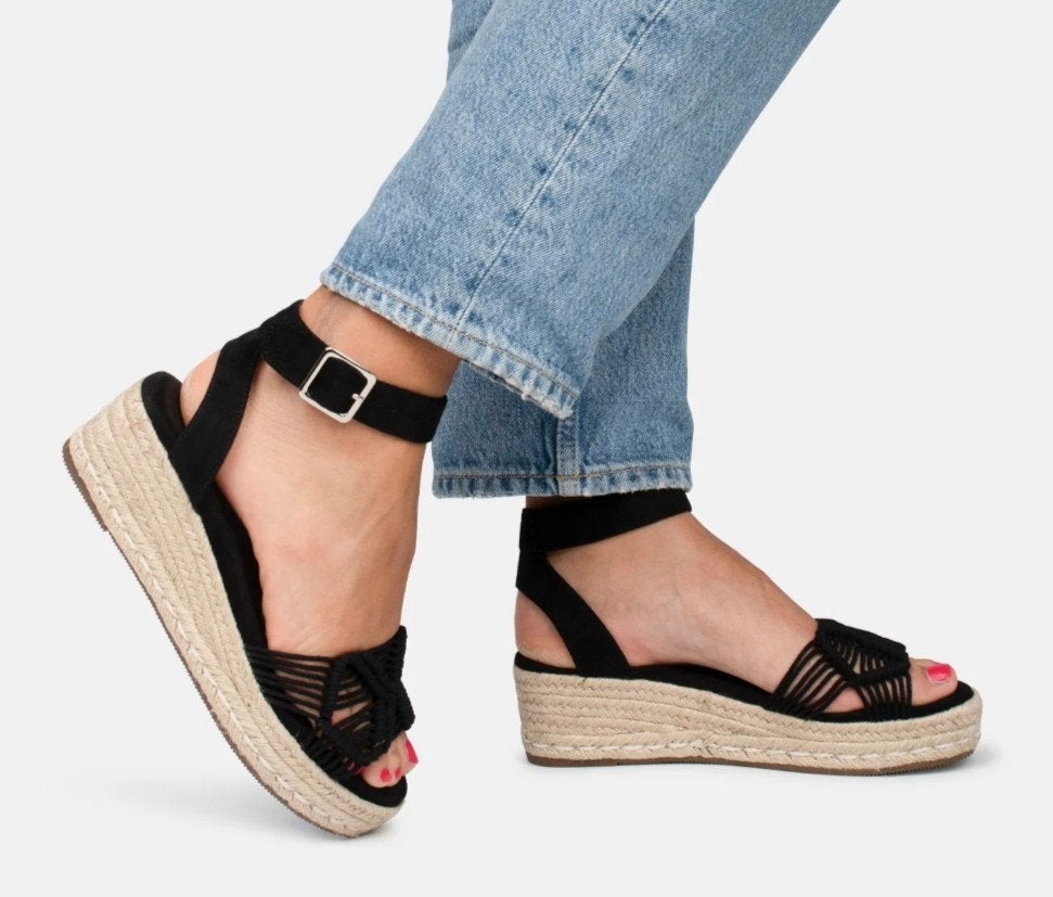 Posh by Poelman sandaal 40, Zwart, Zo goed als nieuw, Posh by Poelman, Sandalen of Muiltjes