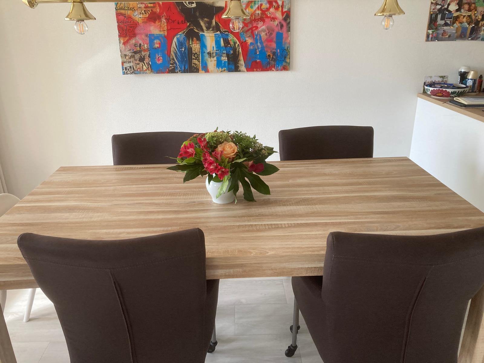 Eettafel, Ophalen, 50 tot 100 cm, Zo goed als nieuw, 150 tot 200 cm