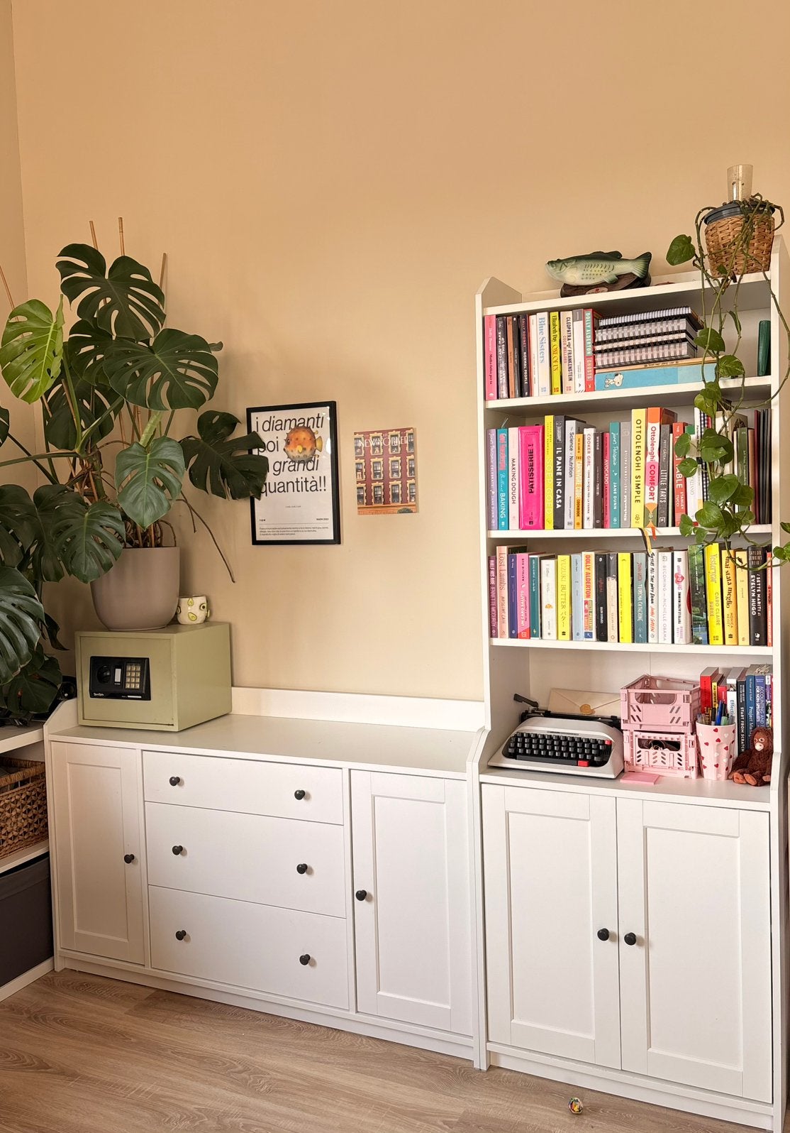 IKEA HAUGA kast – Wit – Goede staat, Ophalen, Zo goed als nieuw, 25 tot 50 cm, Minder dan 100 cm