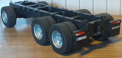 Bruder MAN chassis (zie foto's) t.b.v. Crawler Tamiya Wedico, Ophalen of Verzenden, Zo goed als nieuw