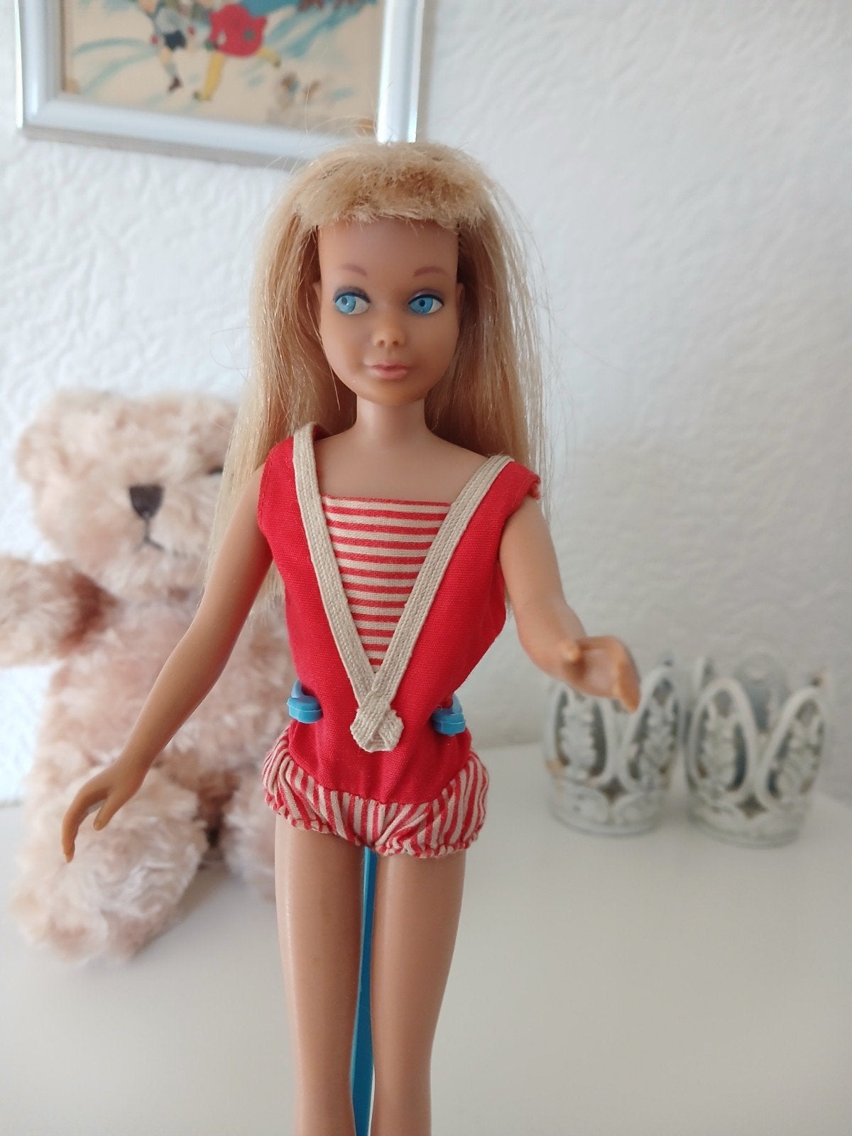 mooie barbie skipper strait legs, Verzamelen, Ophalen of Verzenden, Zo goed als nieuw, Pop