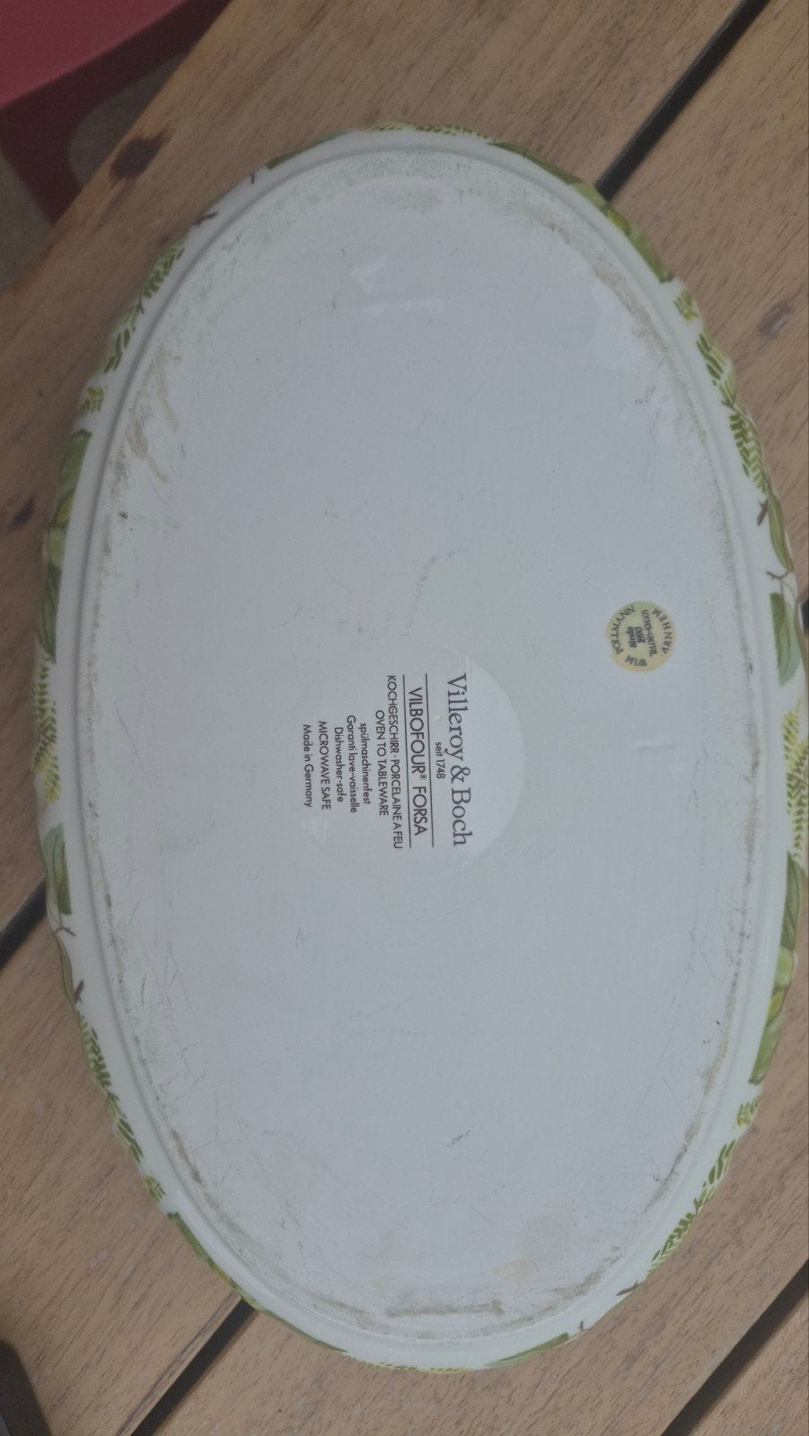 Vintage Villeroy en Boch- Vilbofour Forsa ovenschaal, Ophalen of Verzenden, Zo goed als nieuw, Porselein, Bord of Schaal