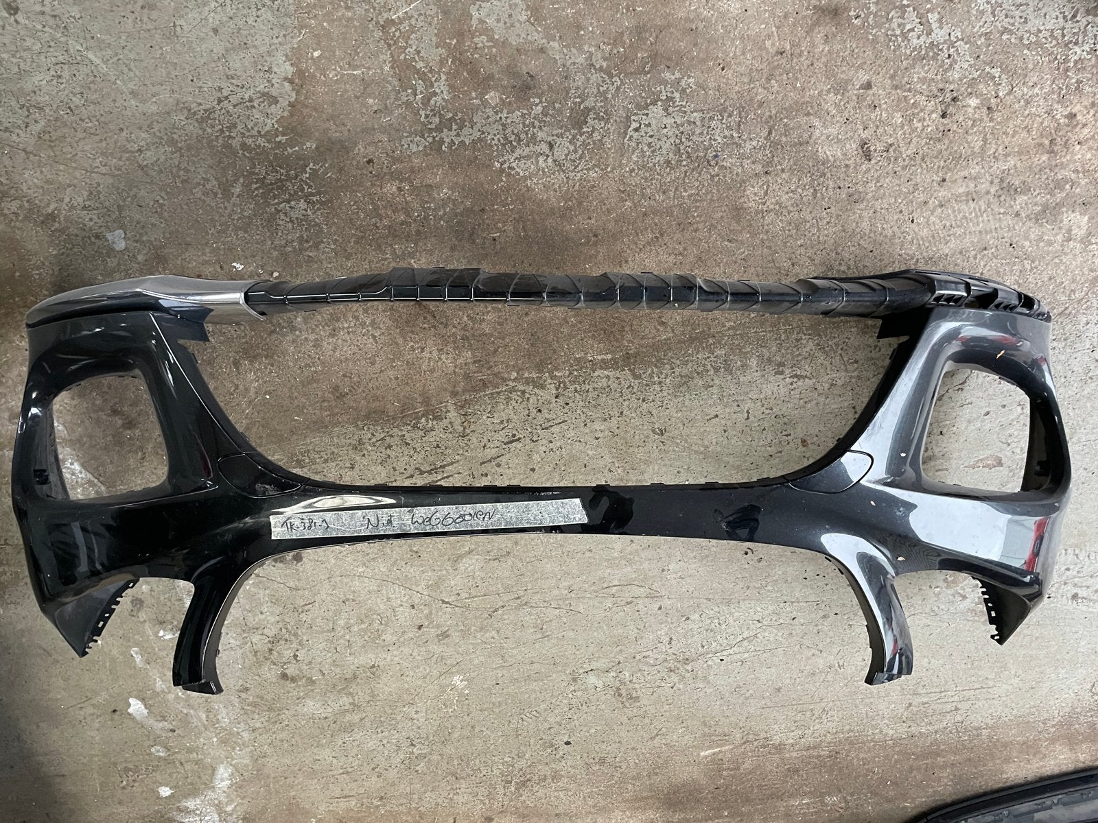 Mercedes-Benz W166 MOPF AMG Voorbumper Zwart, Ophalen, Gebruikt, Voor, Mercedes-Benz