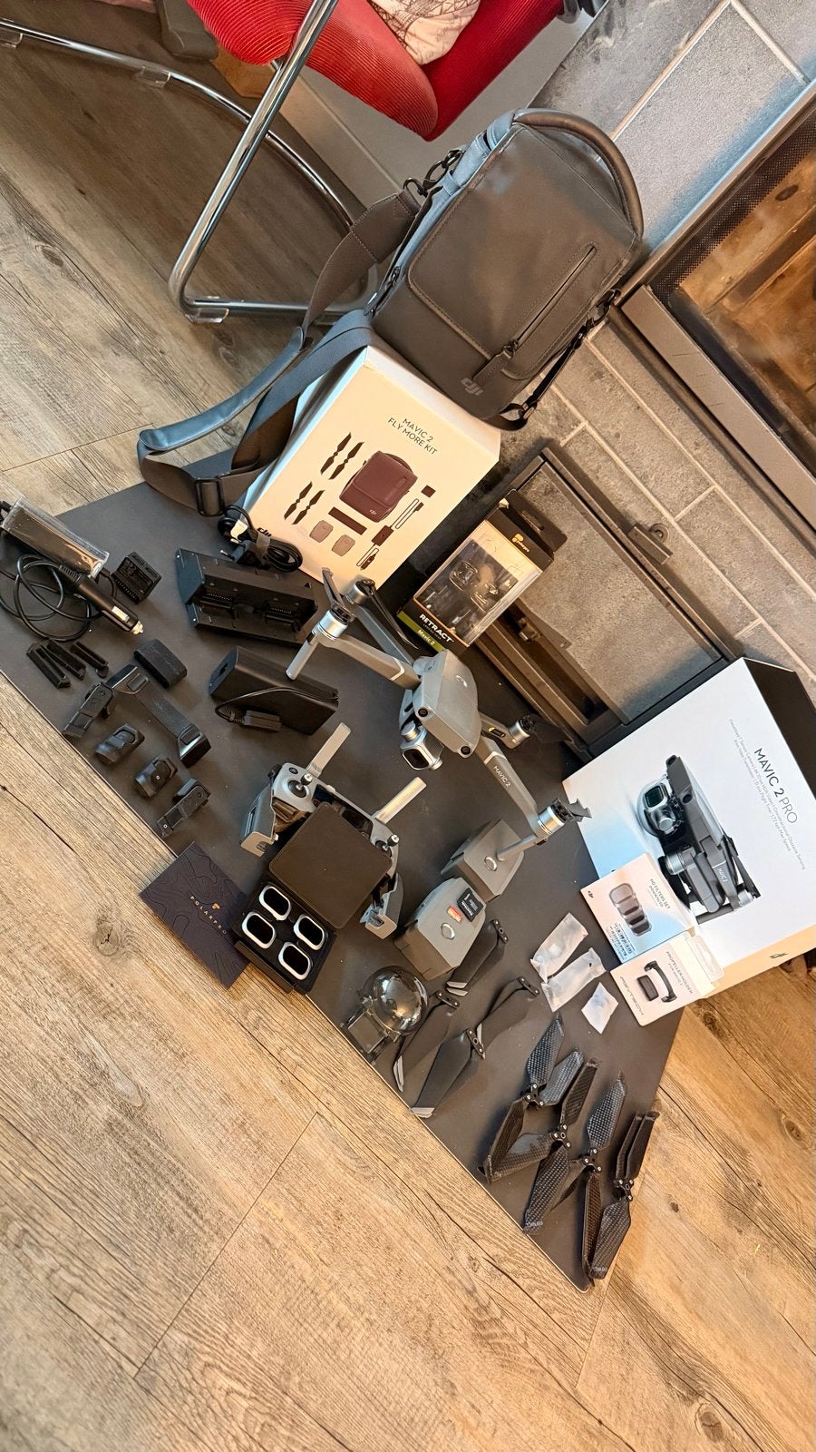 DJI Mavic 2 Pro Fly More Kit + veel extra's, Ophalen, 30 tot 45 minuten, Cameradrone, Extra accu('s)