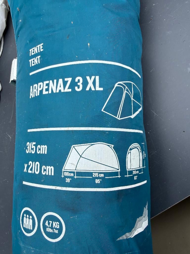 Quecha Arpenaz 3XL tent, Caravans en Kamperen, Tenten, Ophalen, Gebruikt, Tot en met 3