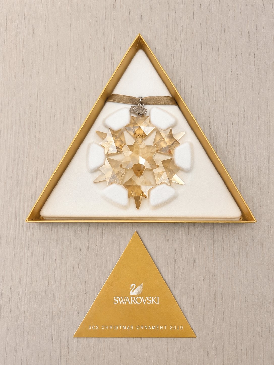 Swarovski SCS Kerst Ornament 2010 - Kristallen Sneeuwvlok, Verzamelen, Swarovski, Ophalen of Verzenden, Zo goed als nieuw, Huisaccessoire