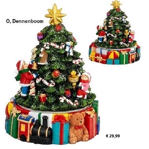 Kerstmuziekdoos Kerstboom met kinderen, Diversen, Verzenden, Nieuw