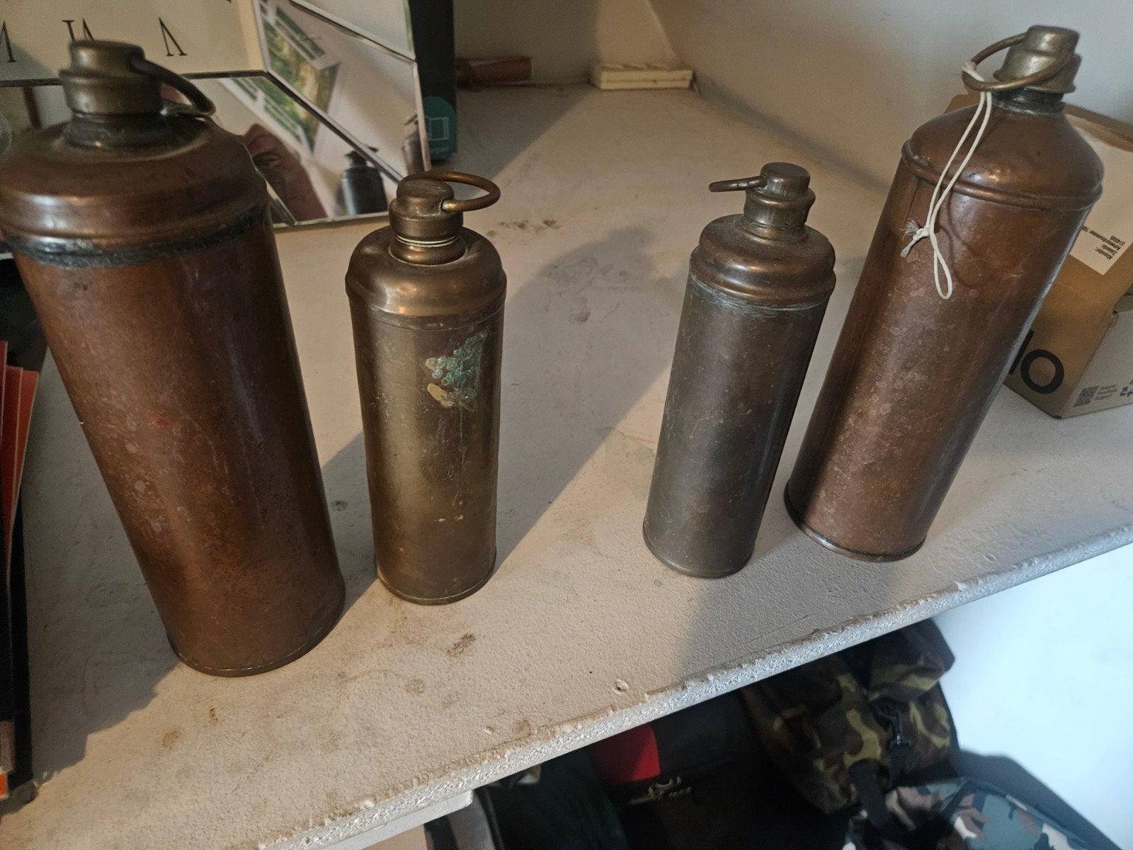 koperen kruiken, Antiek en Kunst, Ophalen of Verzenden