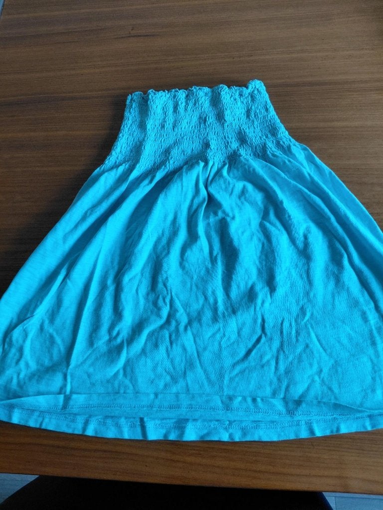 Strapless top maat M., Maat 38/40 (M), Blauw, Ophalen of Verzenden, Zo goed als nieuw