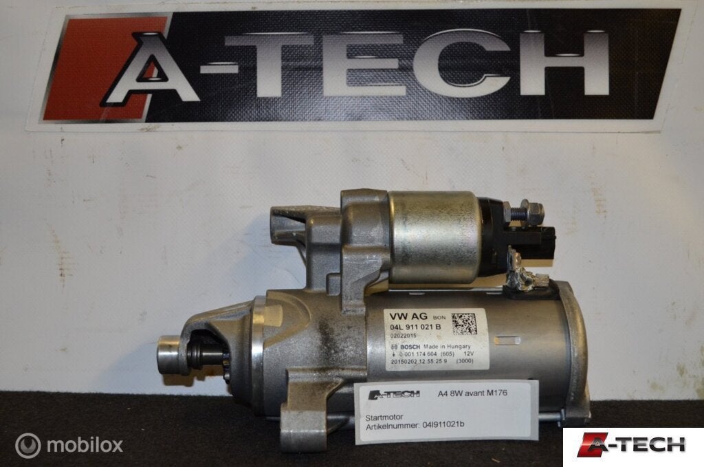 Startmotor Audi A4 Avant B9 2.0 TDI ('15-'18) 04l911021b, Auto-onderdelen, Audi, Gebruikt, Audi, Ophalen of Verzenden