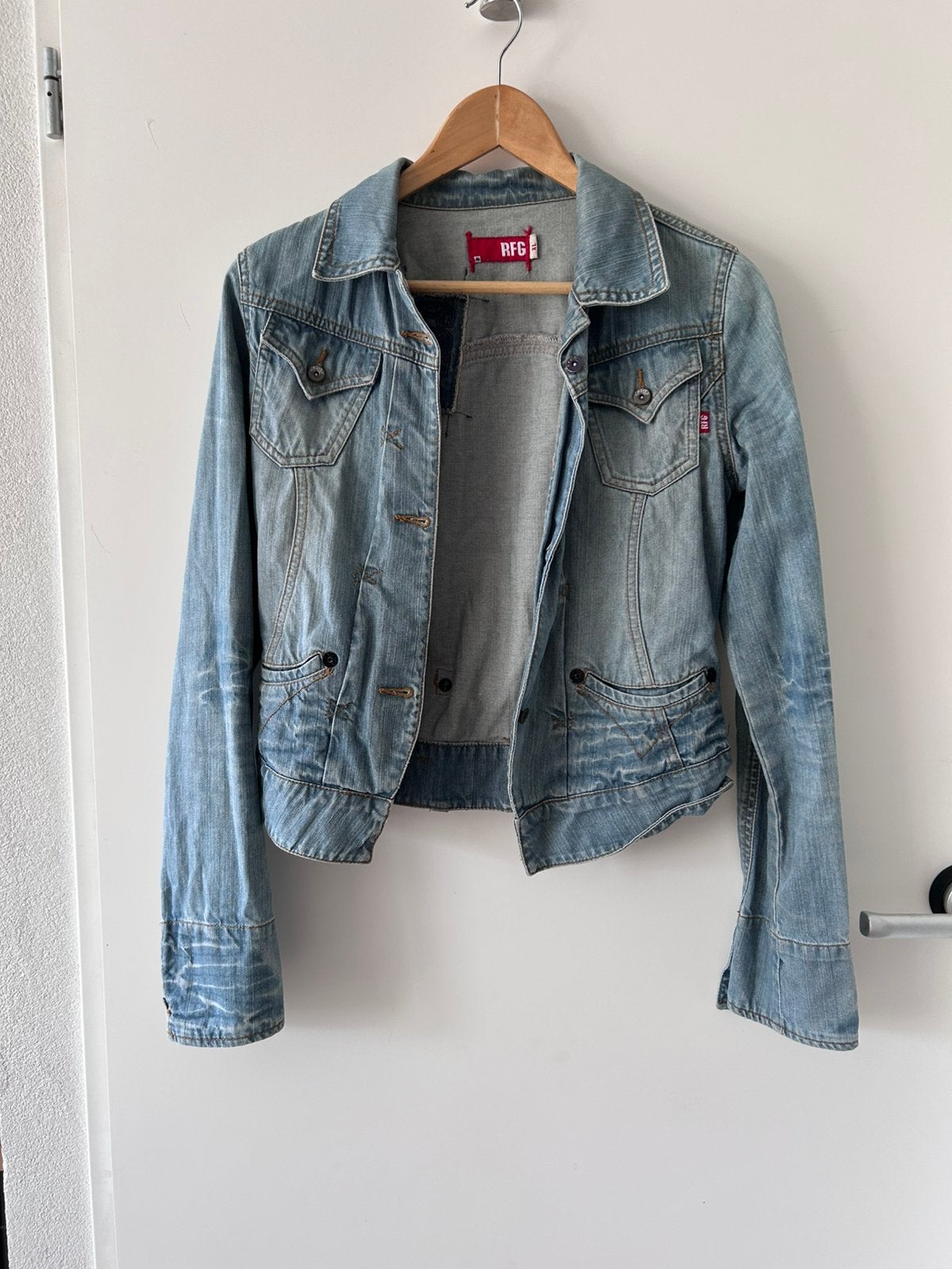Spijkerjasje merk RfG, Ophalen of Verzenden, Zo goed als nieuw, Maat 46/48 (XL) of groter, Blauw