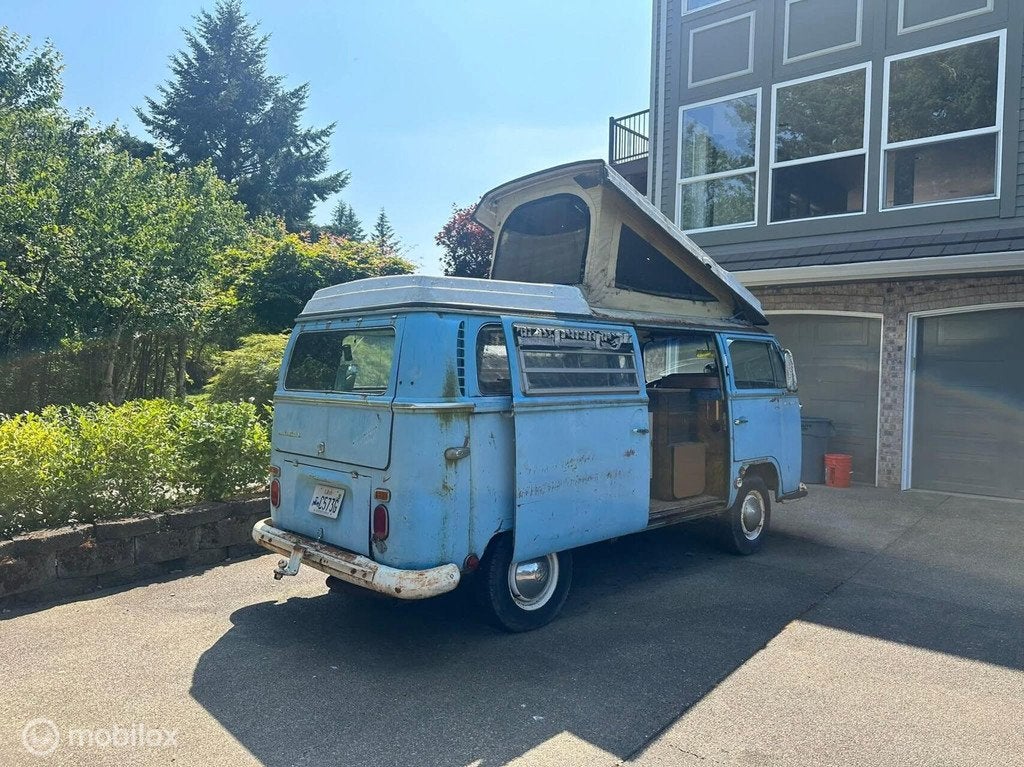 Volkswagen T2a Hefdakcamper, Auto's, Achterwielaandrijving, Overige carrosserieën, Bedrijf, Handgeschakeld