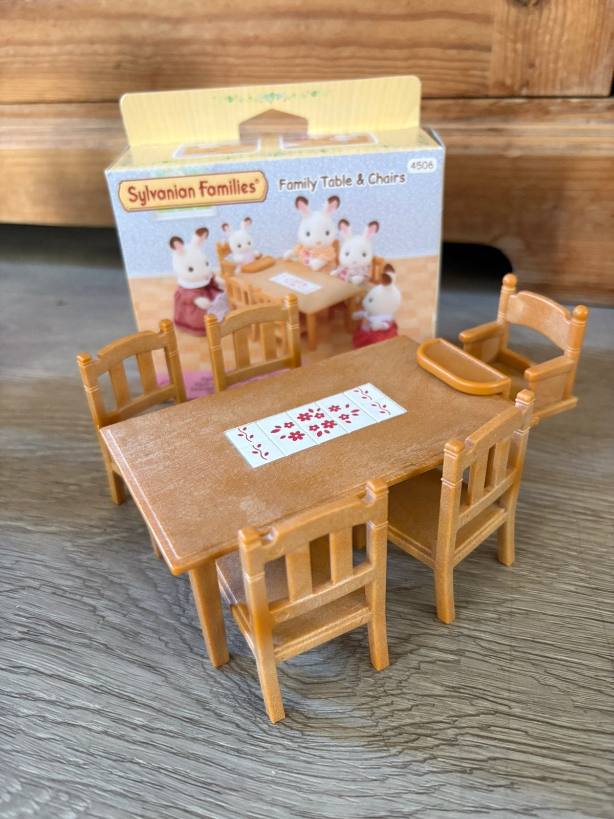 Sylvanian families eettafel set, Ophalen, Zo goed als nieuw, Poppenhuis