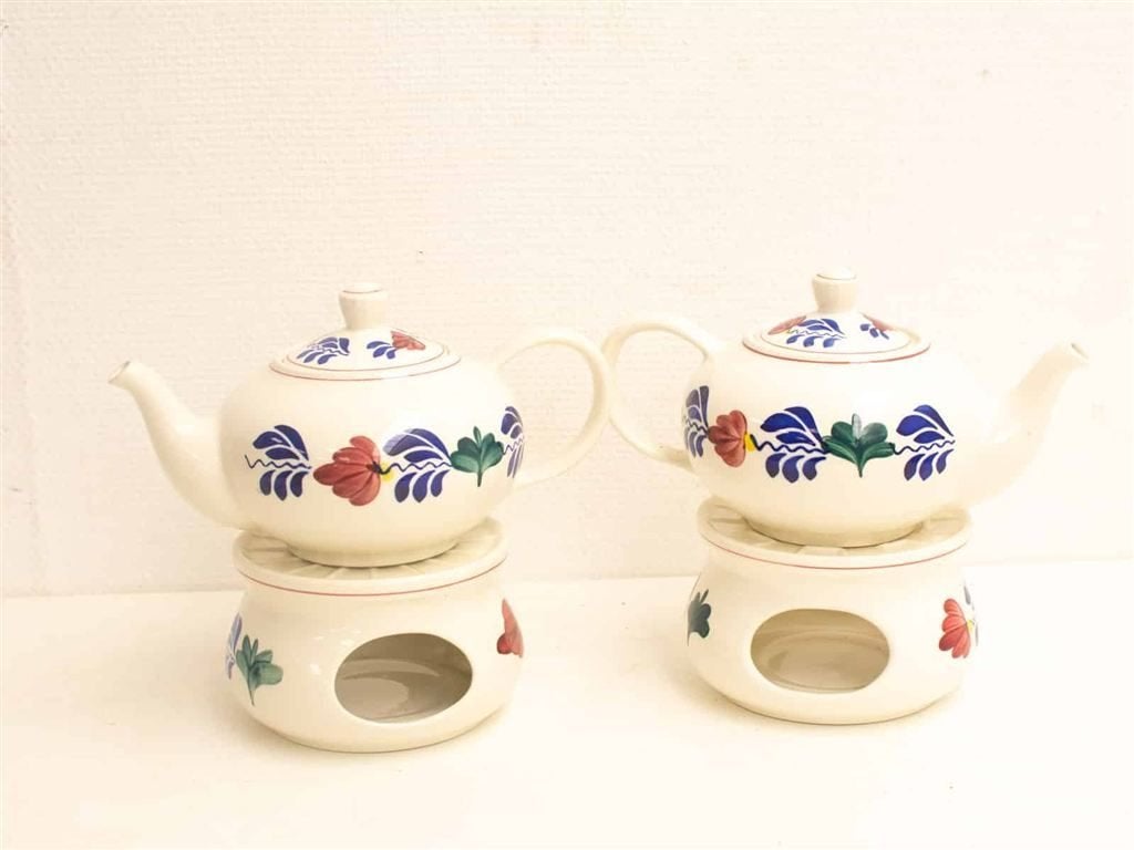 14 delig Boerenbond thee servies 22595, Gebruikt, Ophalen of Verzenden, Bord(en), Overige stijlen