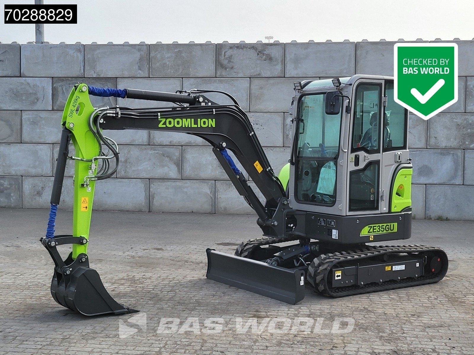 Zoomlion ZE35 GU FACTORY WARRANTY -KUBOTA ENGINE -A/C, Graafmachine