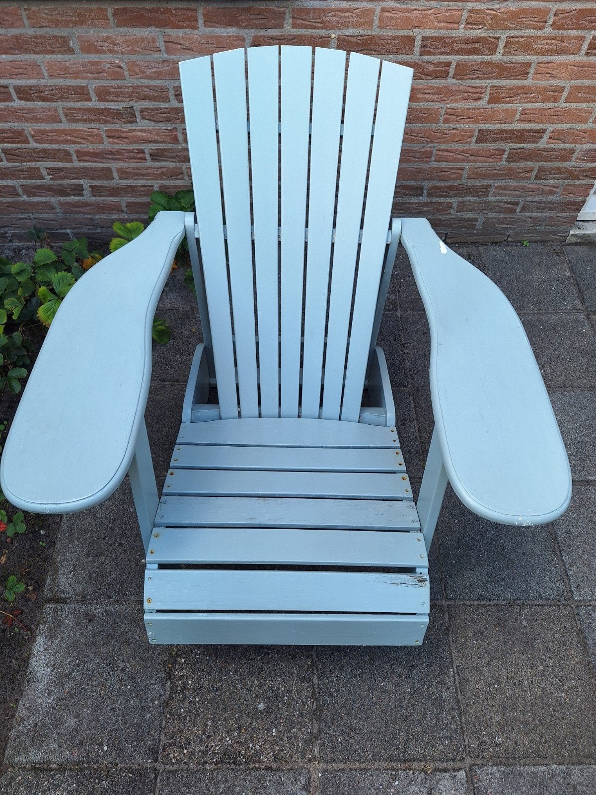 Adirondack stoel - Tuinstoel, Ophalen, Gebruikt, Twee, Blauw