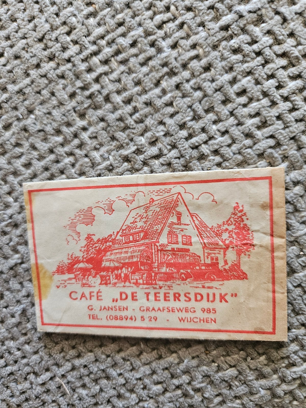 Café "De Teersdijk" Wijchen, Ophalen of Verzenden