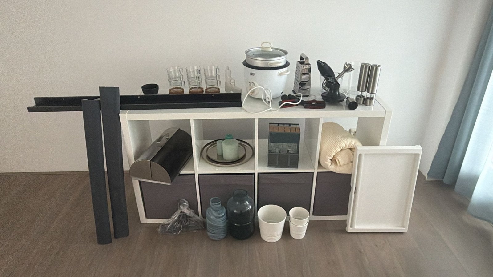IKEA Kallax Kast hoogglans wit, Ophalen, Zo goed als nieuw
