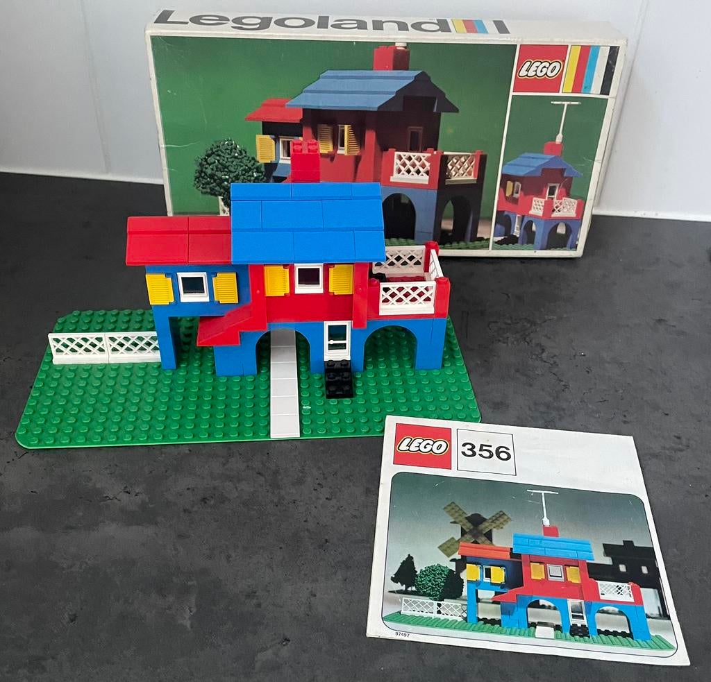 Lego 356 Italiaanse Villa met doos 1973, Ophalen of Verzenden, Zo goed als nieuw