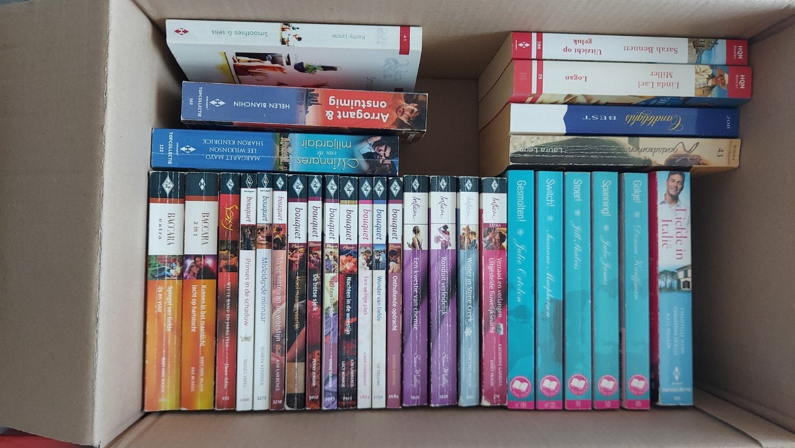 Harlequin Bouquet, Intiem, Dokters, etc., Ophalen of Verzenden, Gelezen, Auteurs (o.a. Linda Lael Miller, Maisey Yates, Sandra Marton)