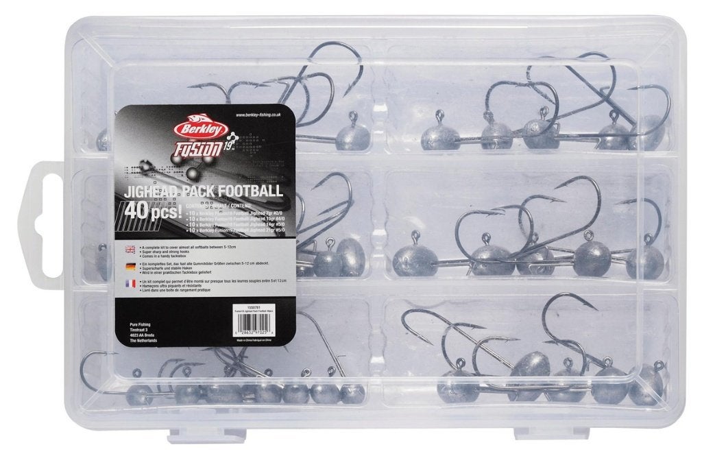 berkley fusion jighead pack football pakketjes met 40 stuks, Ophalen of Verzenden, Nieuw, Overige typen