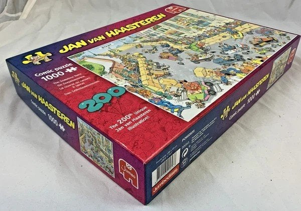 Jumbo Puzzel 1000 st. Jan van Haasteren de Zeepkistenrace, Verzenden, 500 t/m 1500 stukjes, Zo goed als nieuw, Legpuzzel
