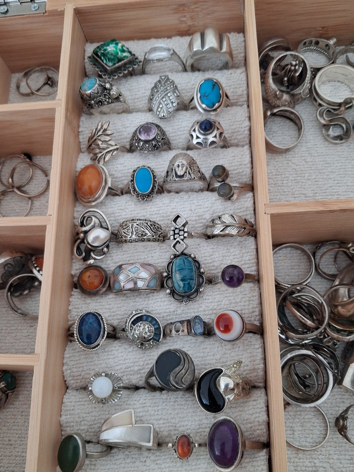 Zilveren ringen 25.00 per stuk, Ophalen of Verzenden, Zilver