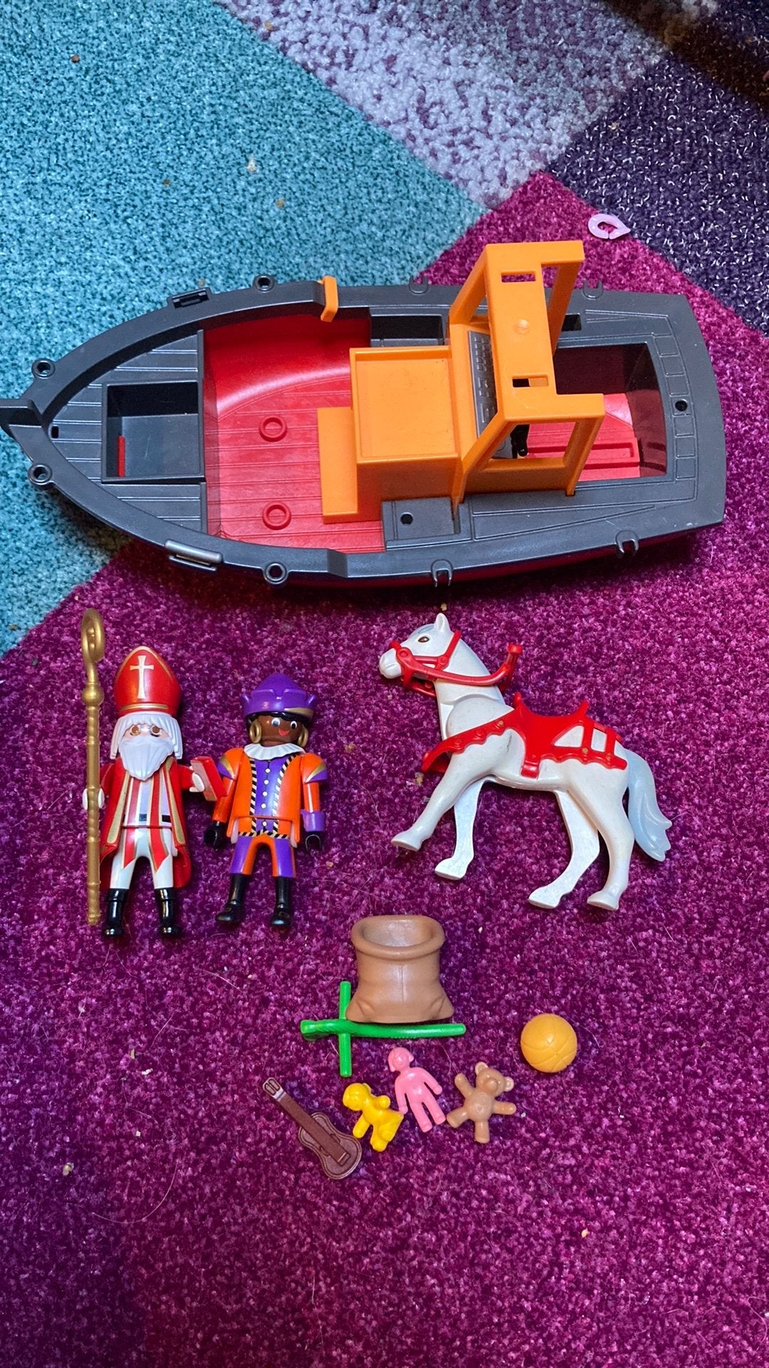 Sinterklaas boot, Complete set, Ophalen of Verzenden, Zo goed als nieuw, Boot/Schip