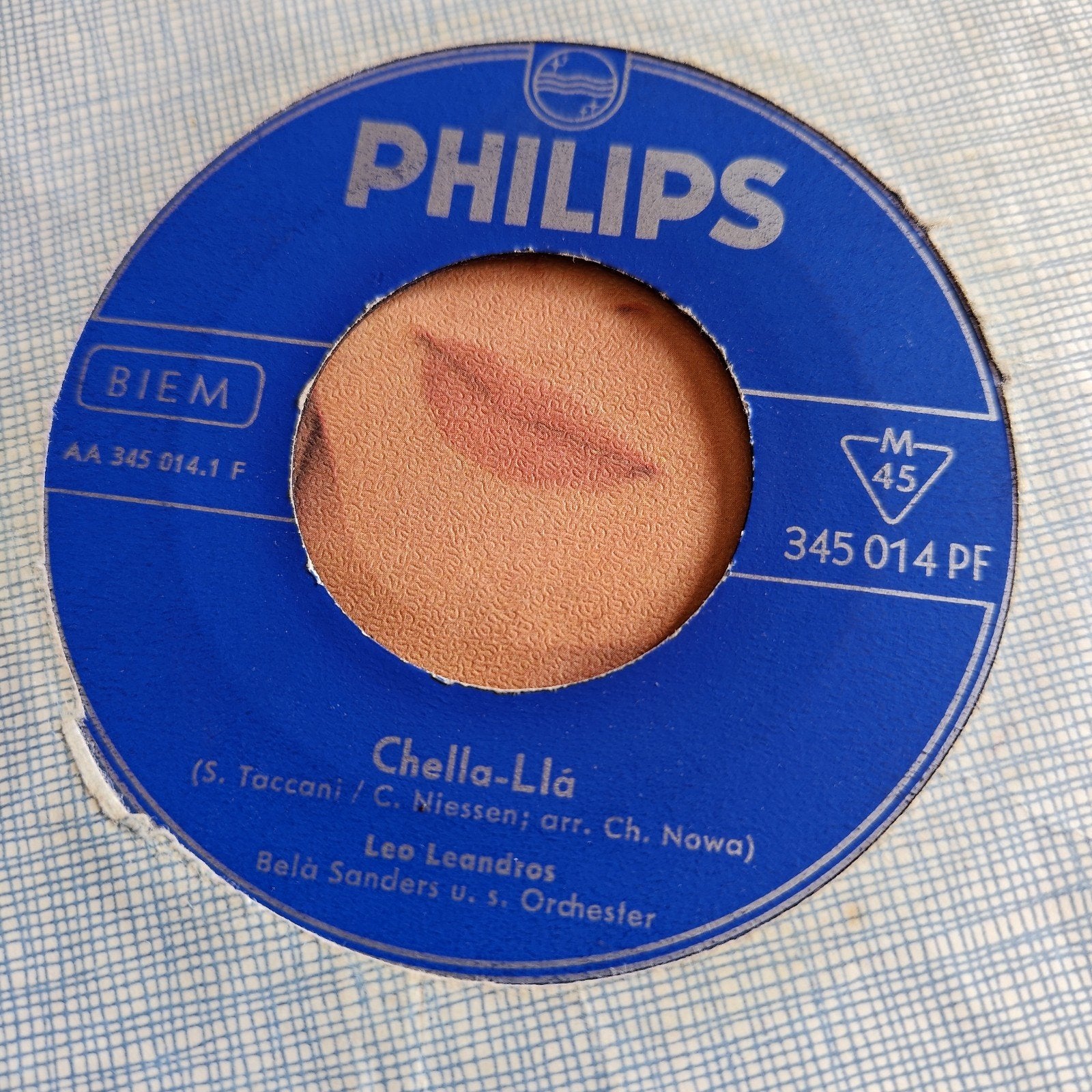 Leo Leandros - Chella-Llá (Philips 45 toeren single), Gebruikt, 7 inch, Ophalen of Verzenden, Pop