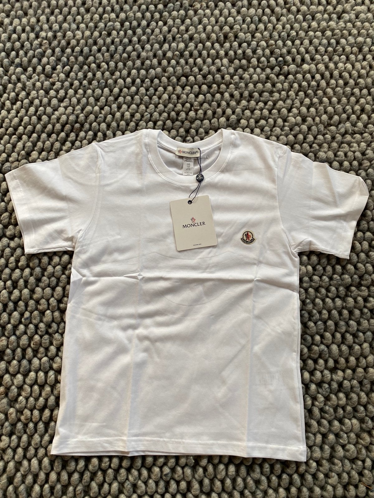 Moncler T-shirt, Kleding | Heren, T-shirts, Verzenden, Nieuw, Maat 46 (S) of kleiner, Wit