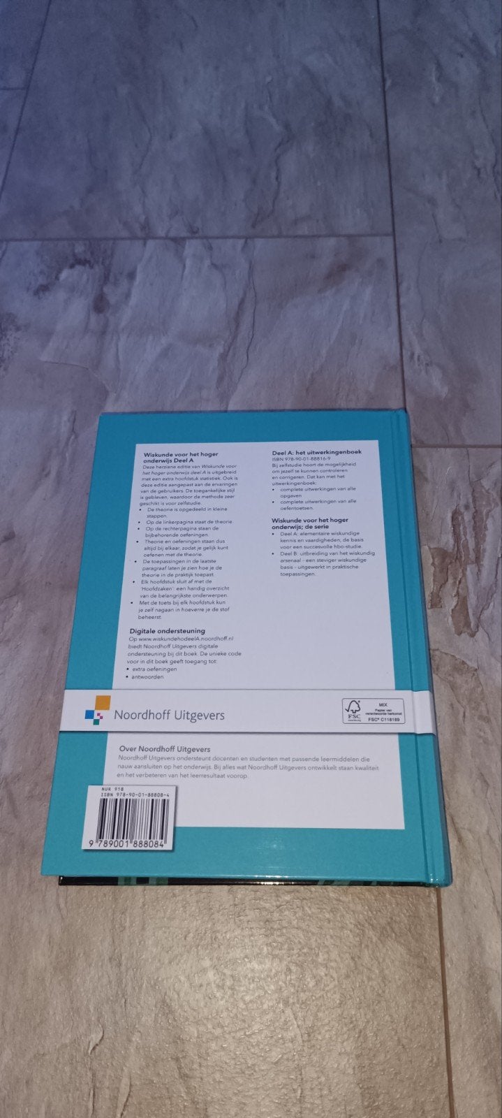 Wiskunde voor het hoger onderwijs deel A, Zo goed als nieuw, Noordhoff Uitgevers, Beta, HBO