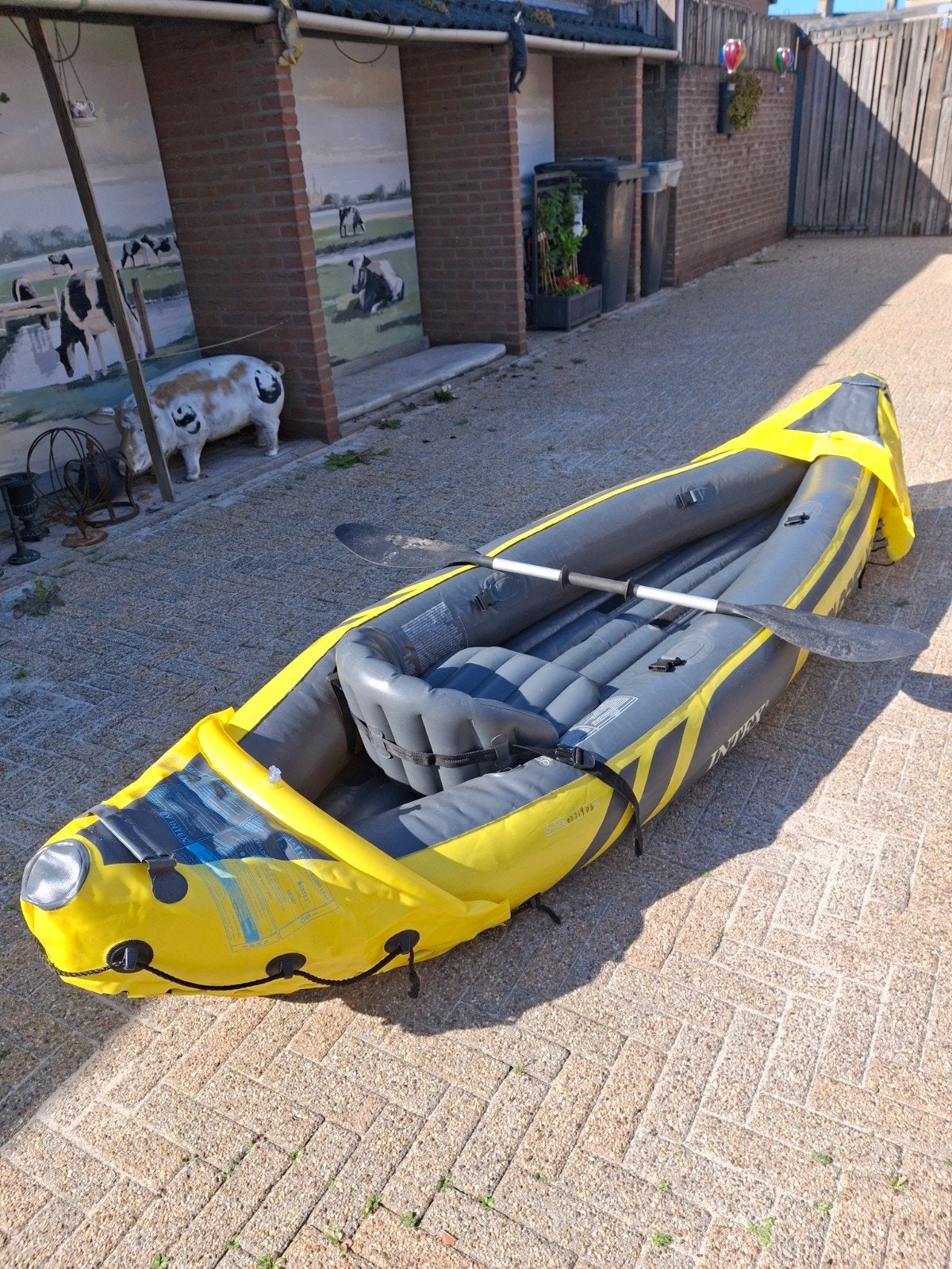 Intex Explorer K2 Opblaasbare Kajak - 2-persoons, Watersport en Boten, Ophalen, Opblaasbaar, Zo goed als nieuw, 2-persoons