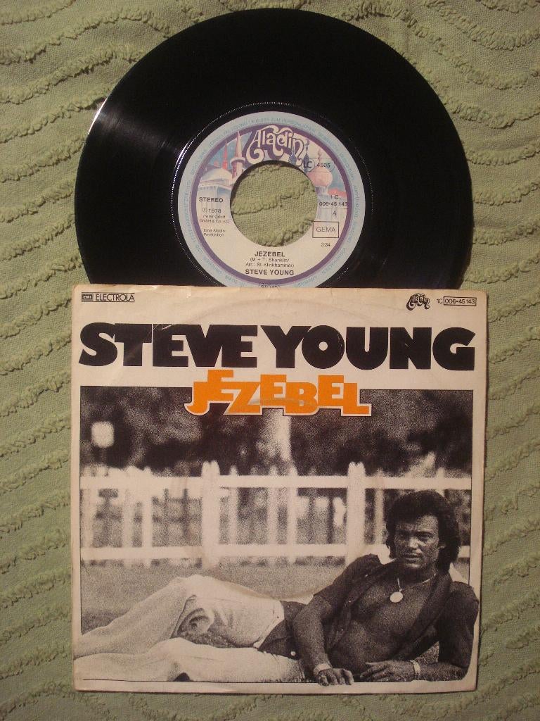 Steve Young 7" Vinyl Single: ‘Jezebel’ (Duitsland), Ophalen of Verzenden, Zo goed als nieuw, Pop