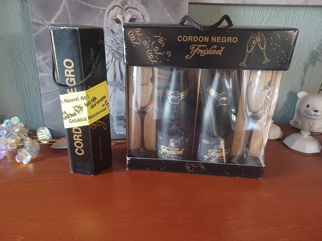 Freixenet Cordon Negro Luxe Geschenkset, Ophalen of Verzenden, Huis en Inrichting