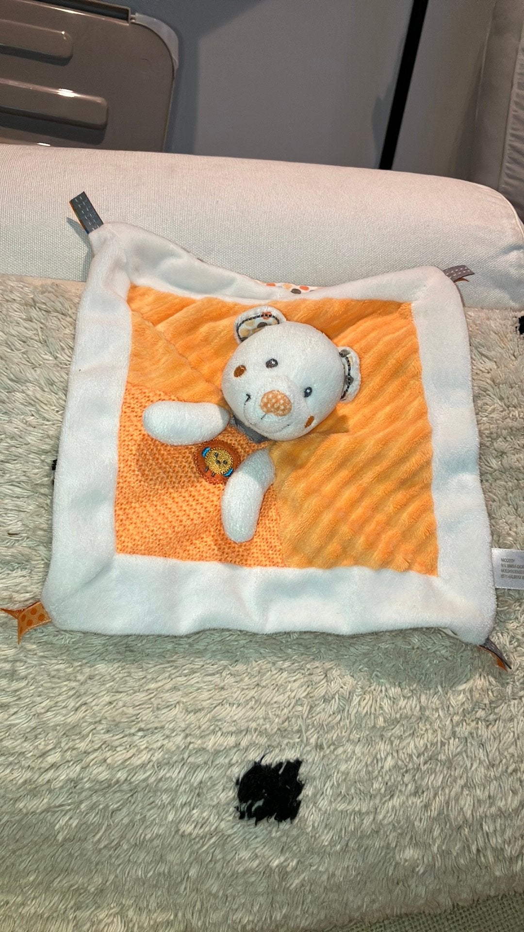 Nicotoy beer oranje knuffeldoekje, Oranje, Gebruikt, Beer, Ophalen of Verzenden