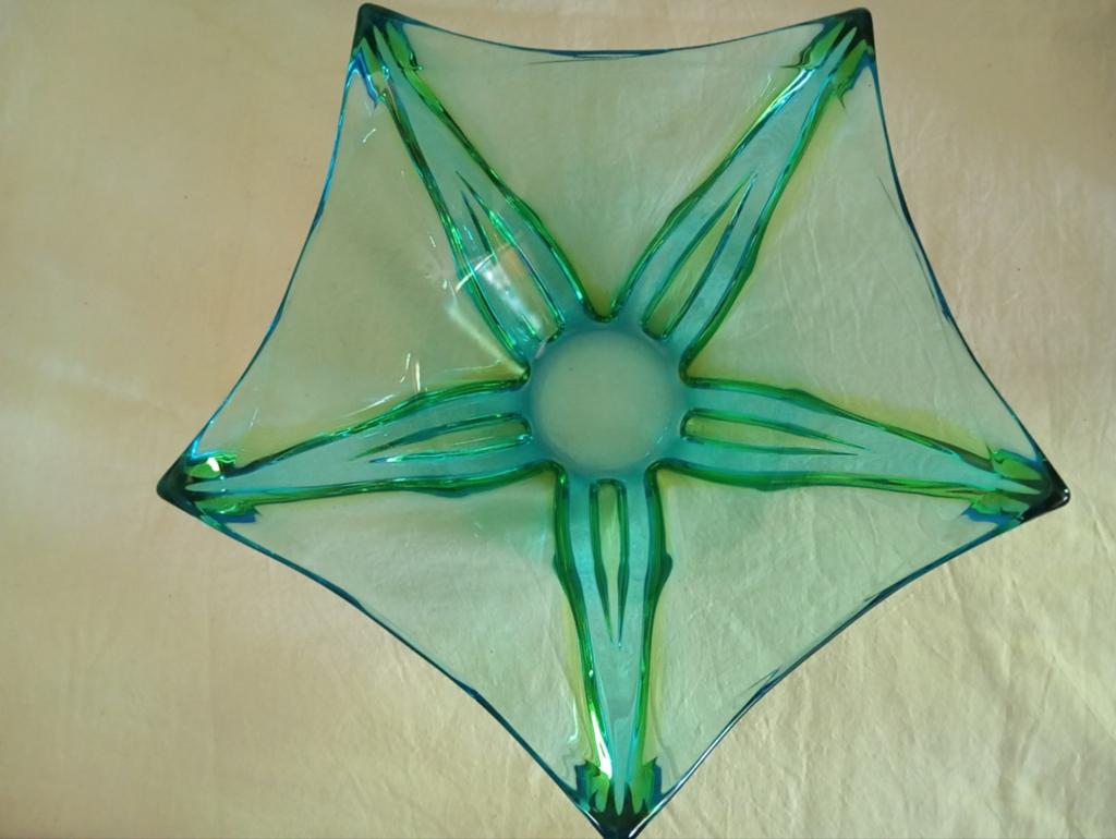 vintage kristallen fruitschaal, Leerdam of Kristalunie?, Antiek en Kunst, Antiek | Glas en Kristal, Ophalen of Verzenden