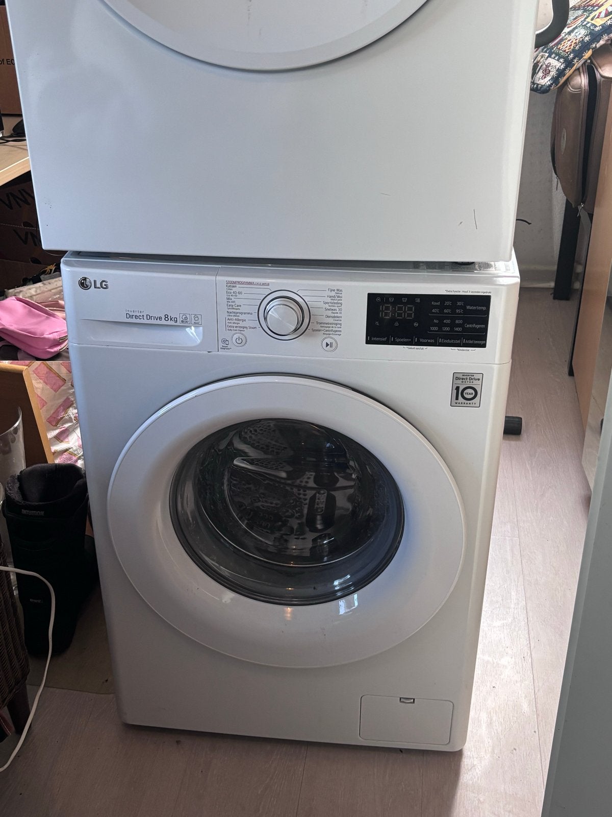 LG Direct Drive 8kg Wasmachine, Ophalen, 1200 tot 1600 toeren, Gebruikt, 8 tot 10 kg