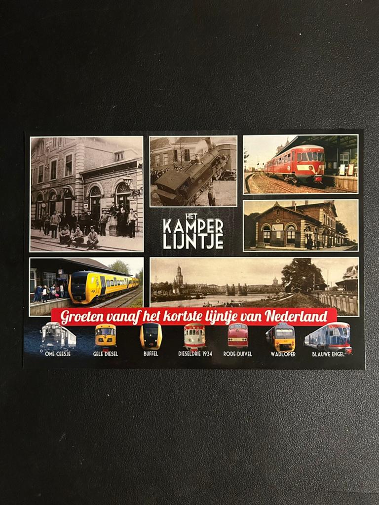Fotokaart ‘Het Kamperlijntje’ (Kampen-Zwolle) (nieuw), Ophalen of Verzenden, Nieuw, Trein, Kaart of Prent