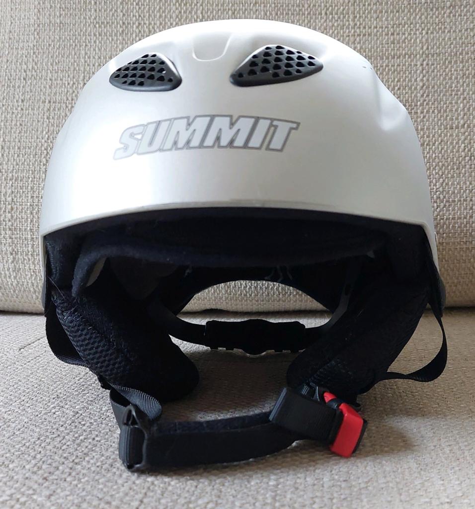 Summit skihelm zilvergrijs, maat XS, Overige merken, Overige typen, Ophalen of Verzenden, Zo goed als nieuw