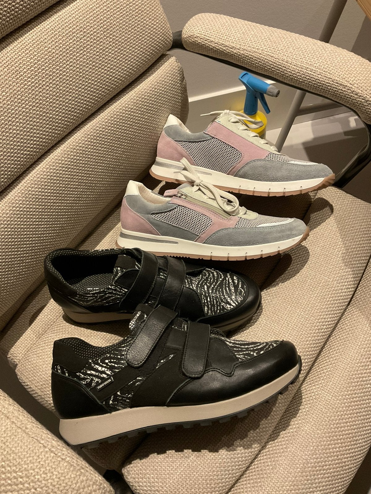 2 paar sneakers mt 43 Feyn en Tudo Volta NIEUW leer comfort, Overige kleuren, Verzenden, Nieuw, Sneakers of Gympen