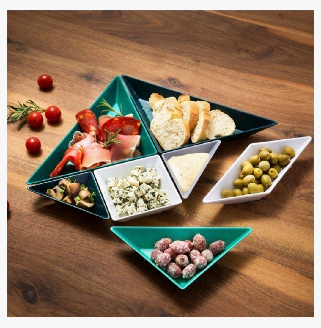 Koziol Tangram Ready 7-delige Schalenset - Tapas/Snacks, Ophalen of Verzenden, Nieuw, Overige vormen, Kunststof