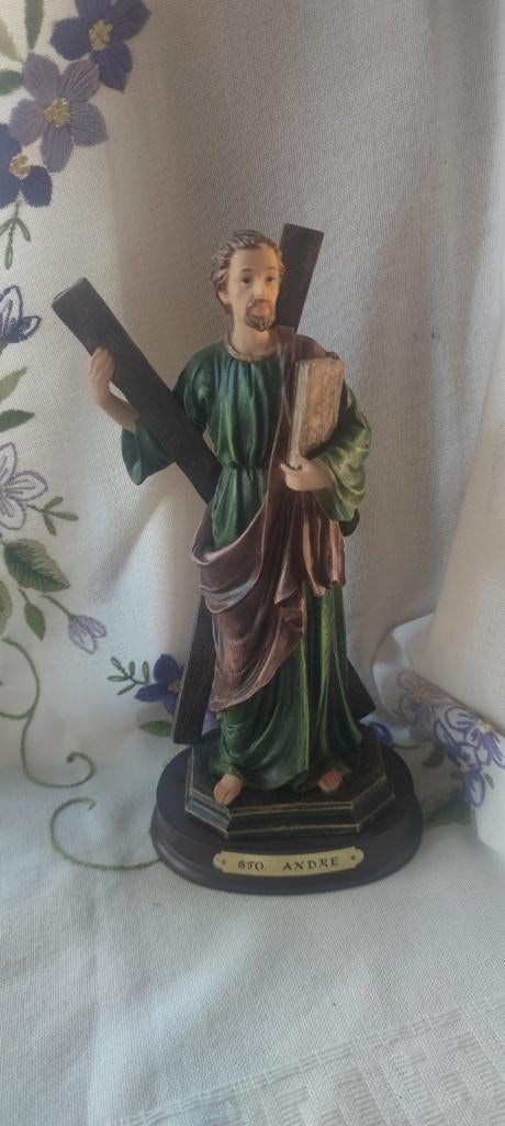 1024 Beeld van de Heilige Andreas, Verzenden, Zo goed als nieuw, Beeld(je), Christendom | Katholiek