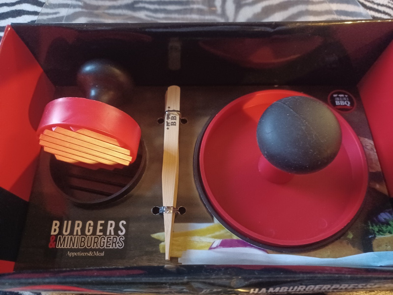 Hamburgerpers set - Maak uw eigen Burgers & Miniburgers, Overige typen, Kunststof, Nieuw, Ophalen of Verzenden