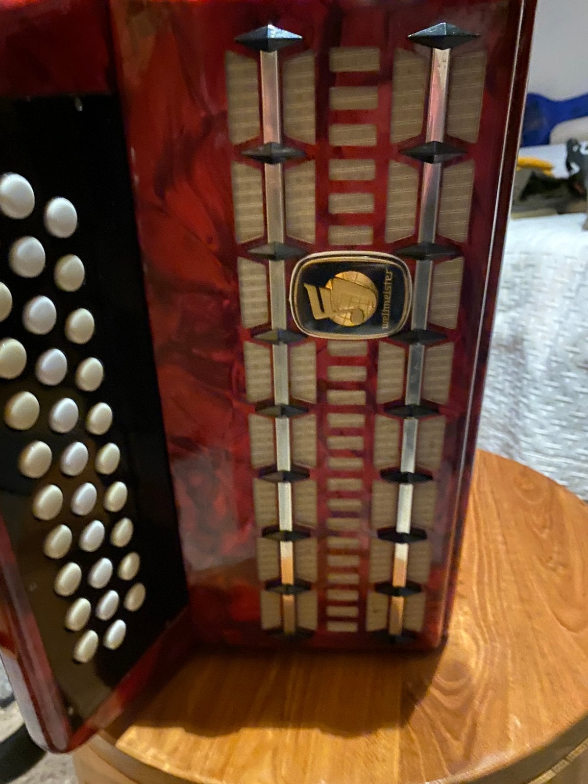 Te koop Weltmeister trekharmonica GCF, Muziek en Instrumenten, Ophalen, Gebruikt, Overige formaten, Met koffer