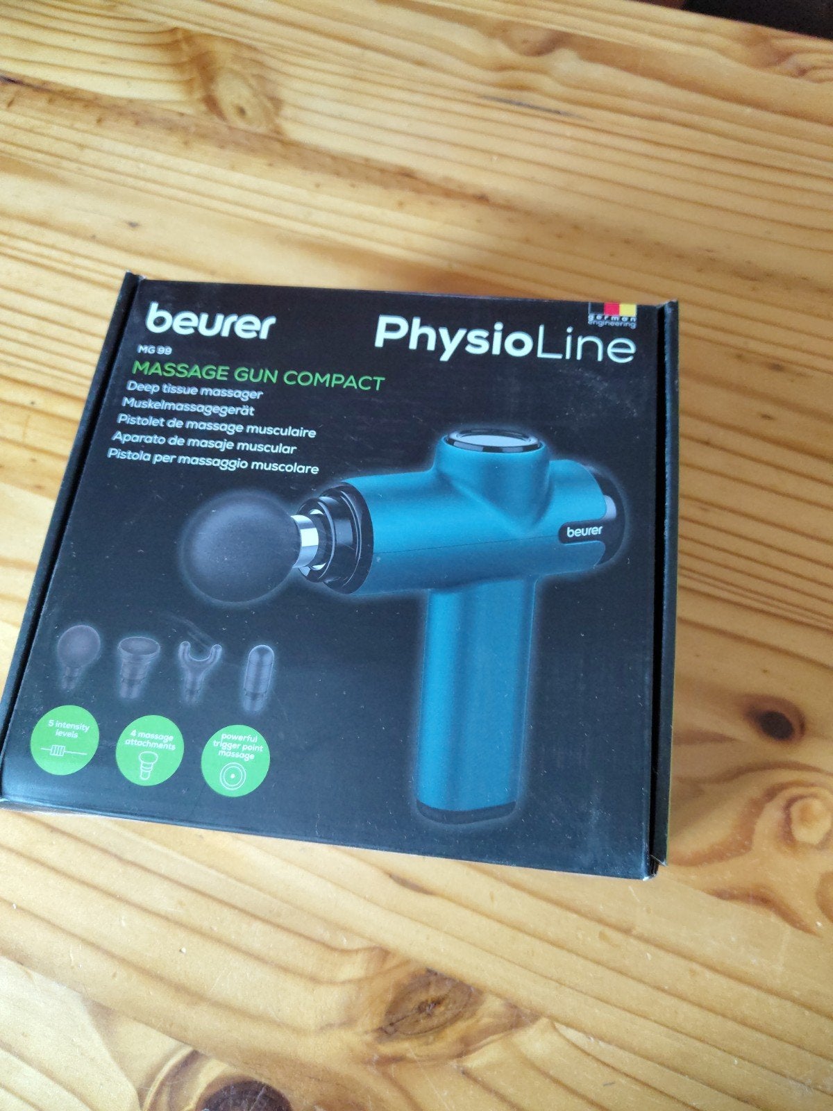 Beurer PhysioLine Massage Gun Compact - Diepe weefselmassage, Ophalen, Zo goed als nieuw, Apparaat
