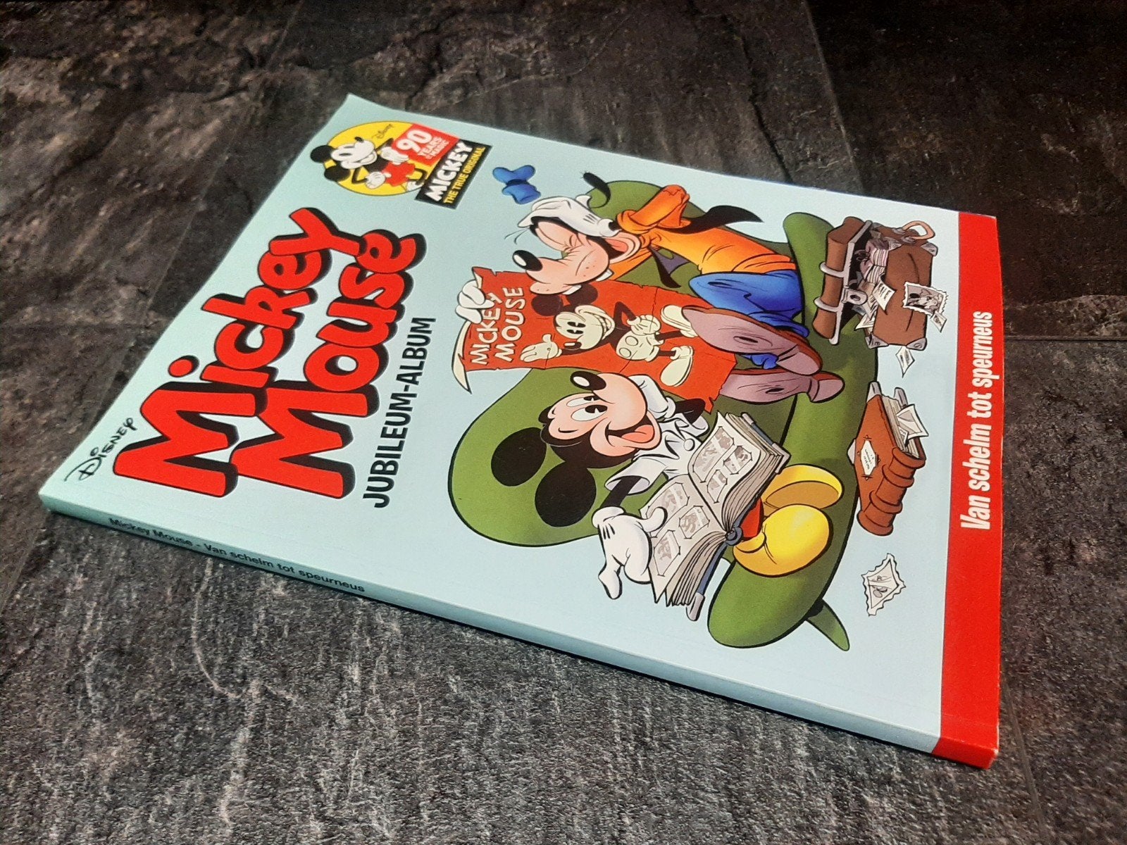 Mickey Mouse (Stripboek) Jubileum Album, Boeken, Strips | Comics, Eén comic, Ophalen of Verzenden, Zo goed als nieuw, Europa