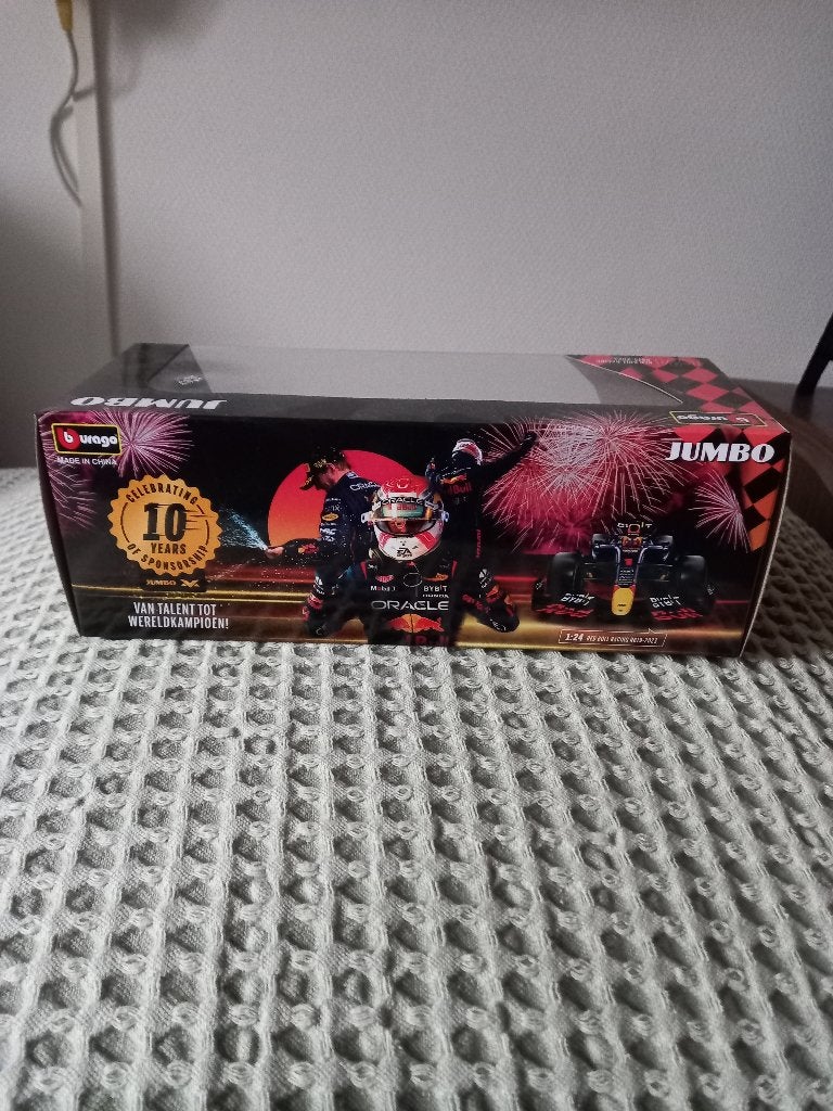 max verstappen jumbo auto 2stuks, Ophalen of Verzenden, Nieuw, Auto, Bburago