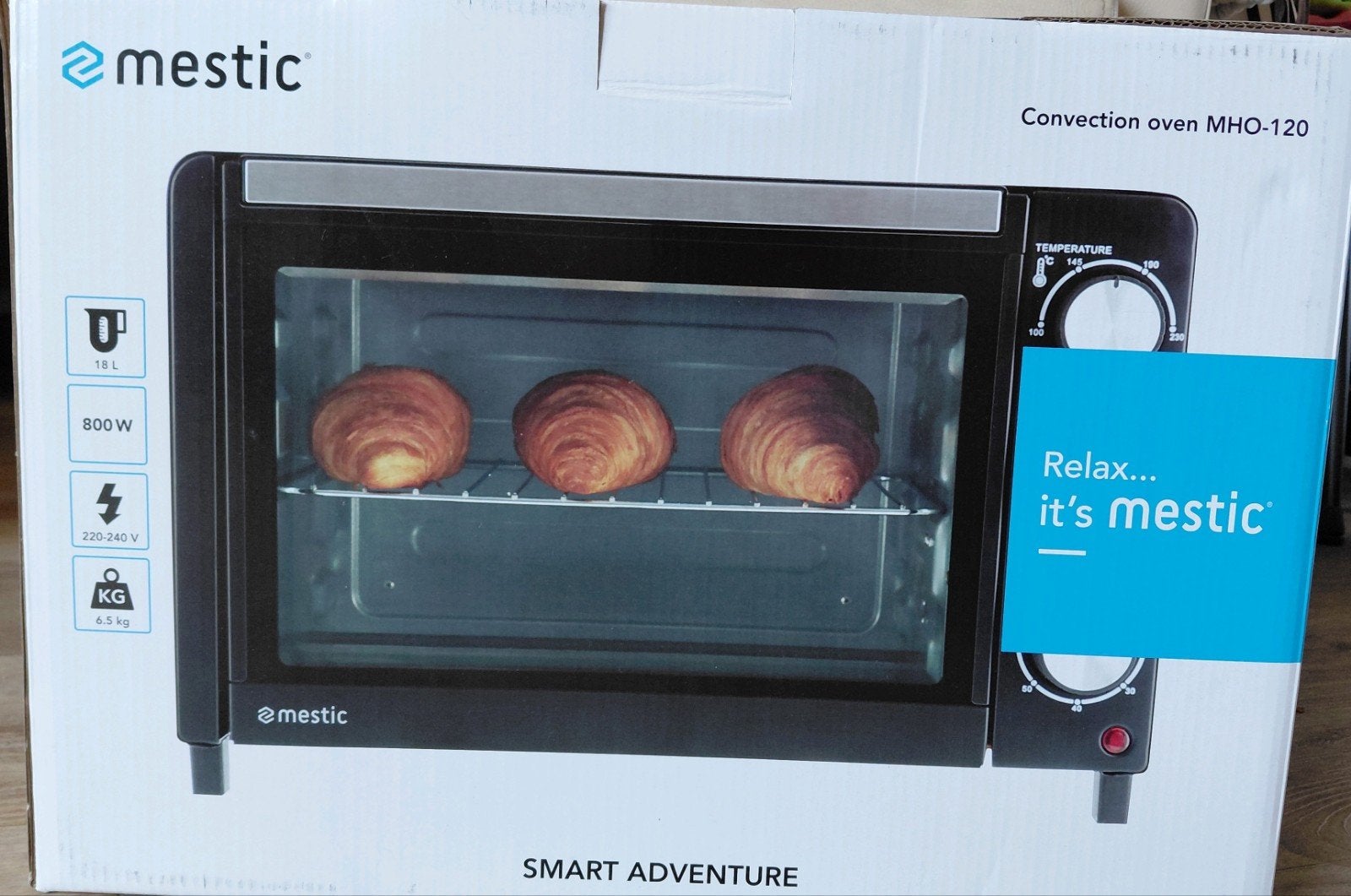 Mestic Heteluchtoven MHO-120 - Compacte en Krachtige Oven, Ophalen, Minder dan 45 cm, Hete lucht, Heteluchtoven
