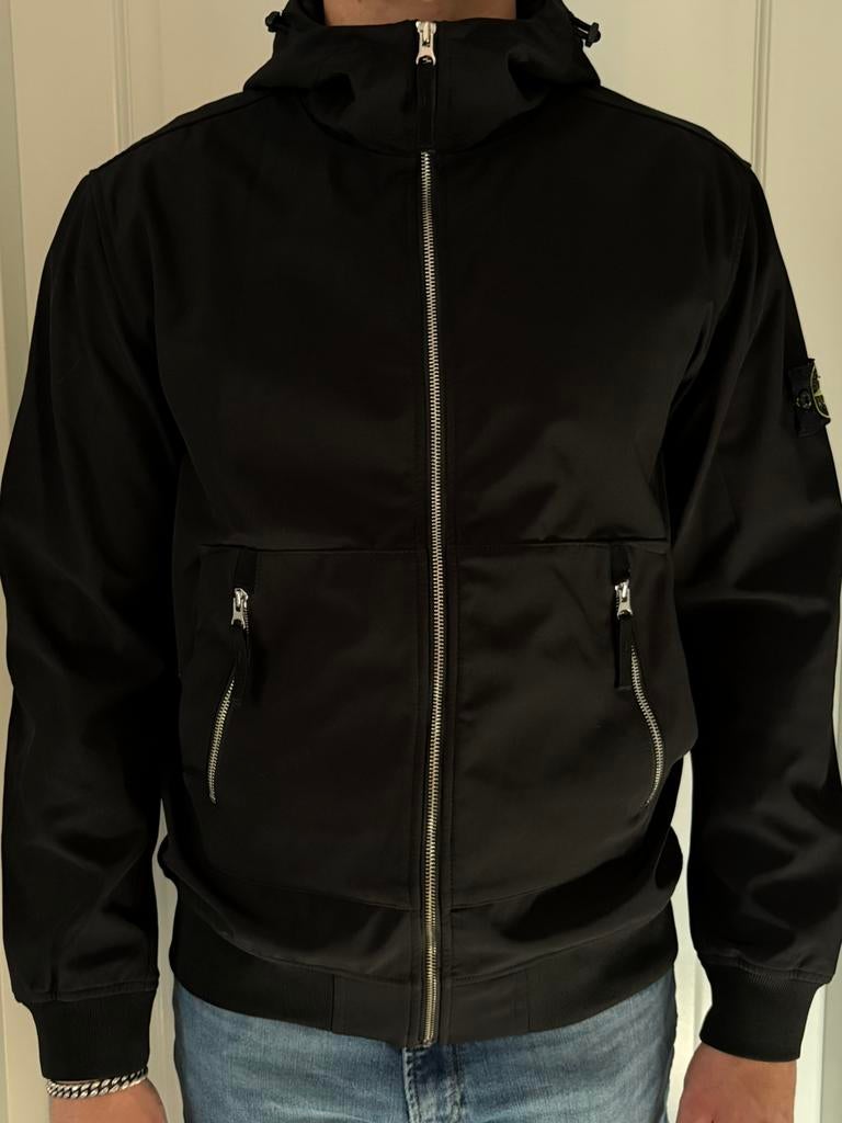 Stone Island softshell zomer jas, Kleding | Heren, Ophalen of Verzenden, Zo goed als nieuw, Maat 56/58 (XL), Zwart